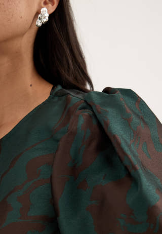 Vilenuna O-neck 3/4 Top Green