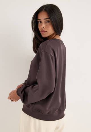 Viliso O-neck L/S Top Brown