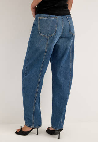 Vibeau Hw Barrel Jeans Creek MBD12 Blue