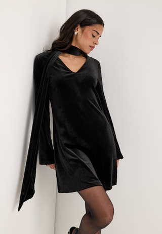 Vilivas L/S SHORT DRESS Black