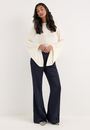 Wide Sleeve Top White