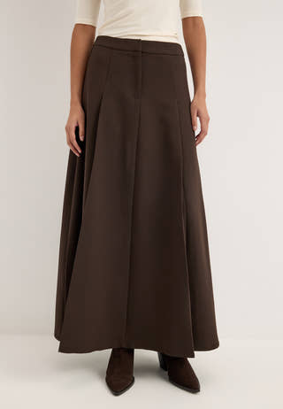 Vmjodie Mw Fluid Ankle Skirt Brown