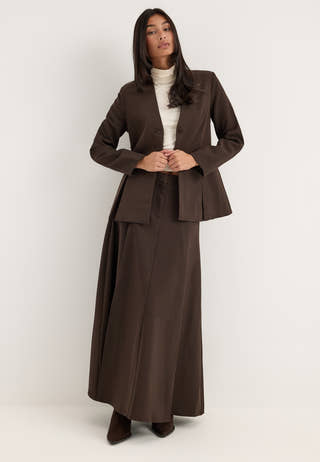 Vmjodie Mw Fluid Ankle Skirt Brown