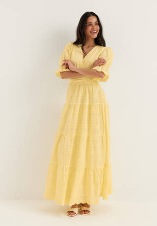 Broderie Anglaise Maxi Dress