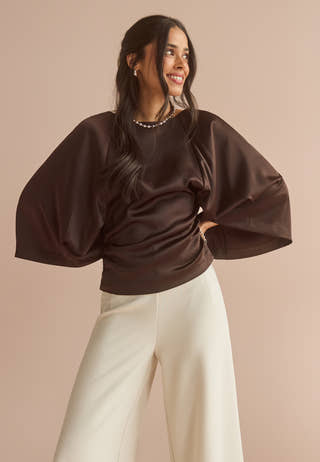 High Wide Cropped Trousers
