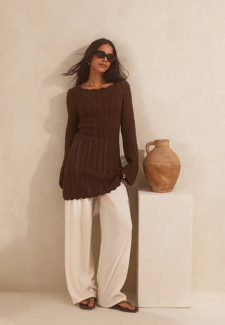 Structure Wide Trousers