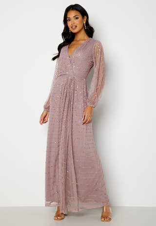 Long Sleeve Sequin Dress