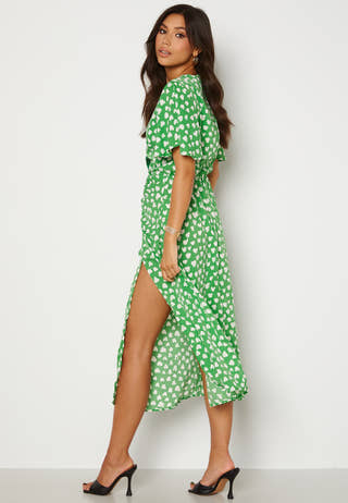 Heart Print Midi Dress