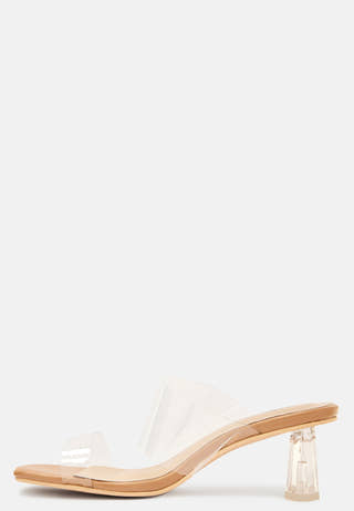 Adella Vinyl Heeled Sandal