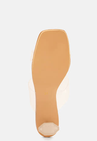 Adella Vinyl Heeled Sandal