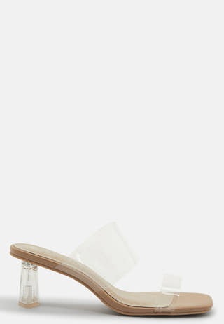 Adella Vinyl Heeled Sandal