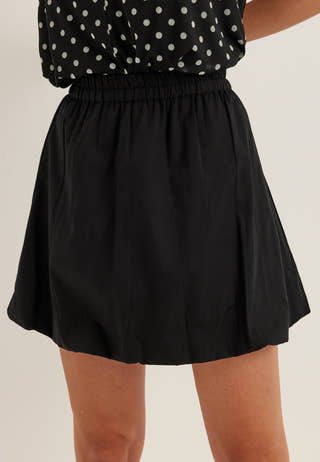Balloon Short Cotton Skirt