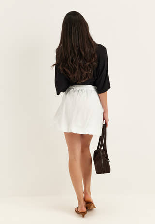 Balloon Short Cotton Skirt