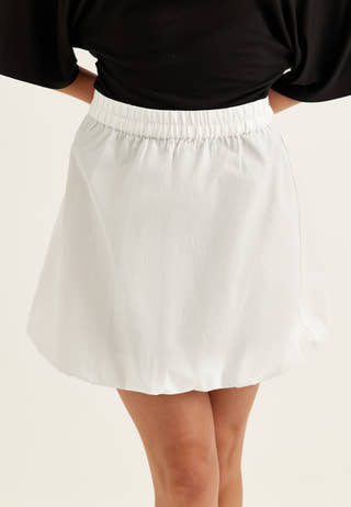Balloon Short Cotton Skirt