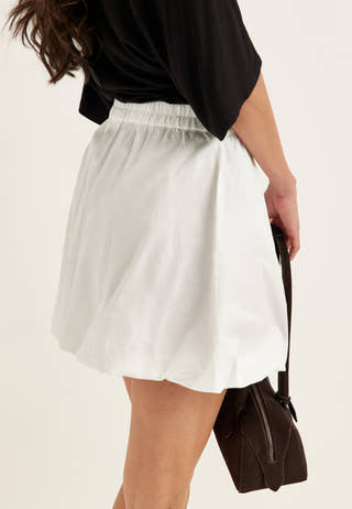 Balloon Short Cotton Skirt