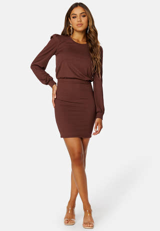 Besa long sleeve short dress