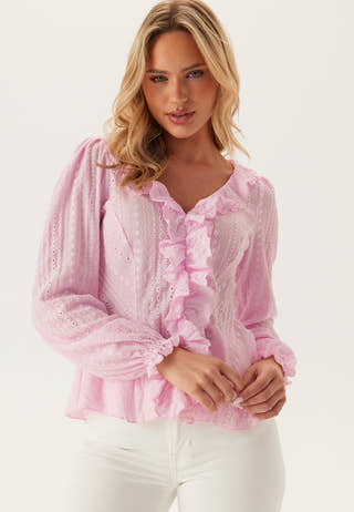 Broderie Anglaise Frill Blouse