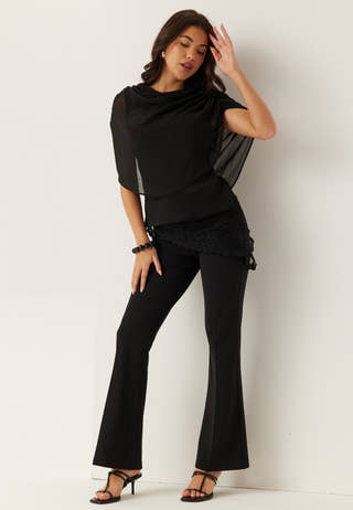 Cape Sleeveless Blouse