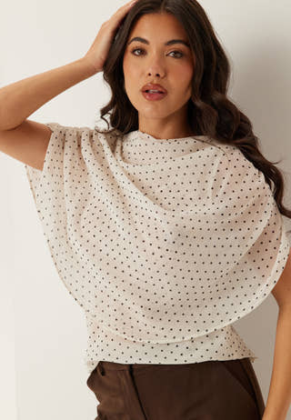 Cape Sleeveless Blouse