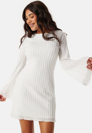 Deep Back Structure Short Dress