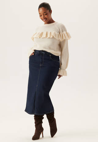 Denim Midi Skirt