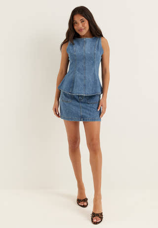 Denim Mini Skirt