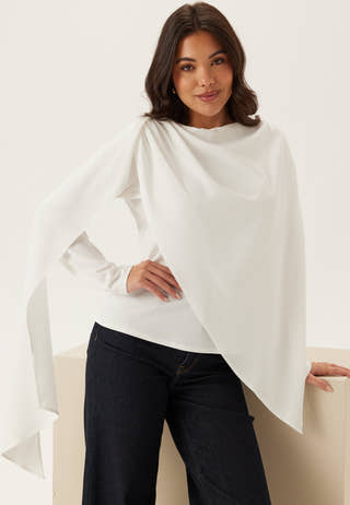 Draped Cape Blouse