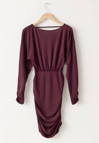 Draped Mini Dress