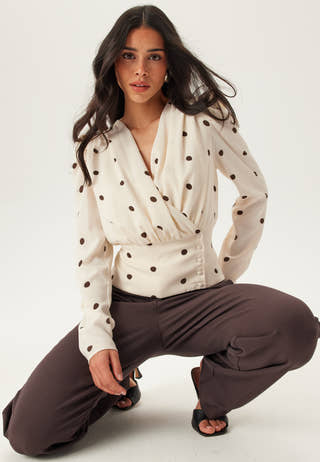 Drapy Button Blouse