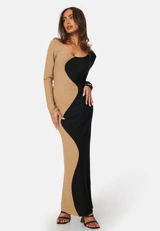 Structure Contrast Dress