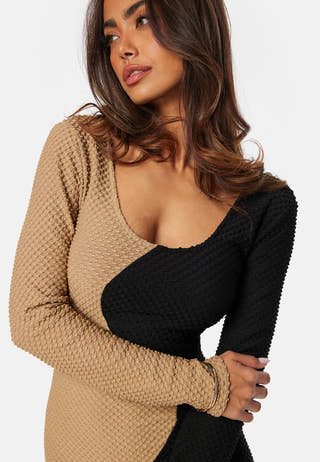 Structure Contrast Dress