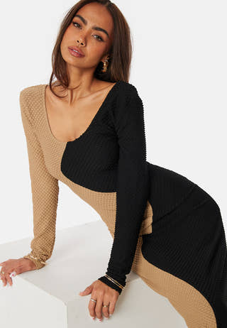 Structure Contrast Dress