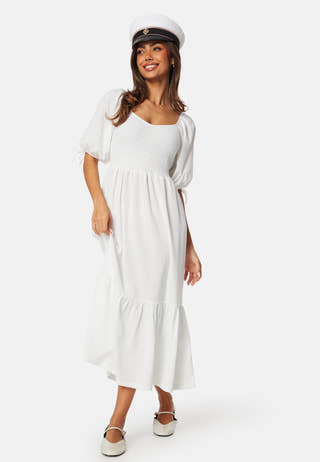 Short Sleeve Smock Dress