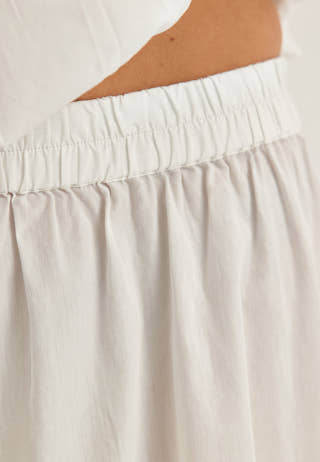 Flounce Detail Cotton Skirt
