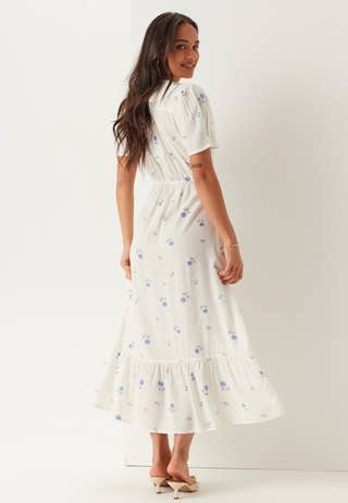 Flounce Viscose Wrap Dress