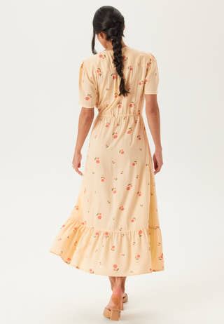 Flounce Viscose Wrap Dress