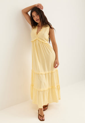 Frill Maxi Dress