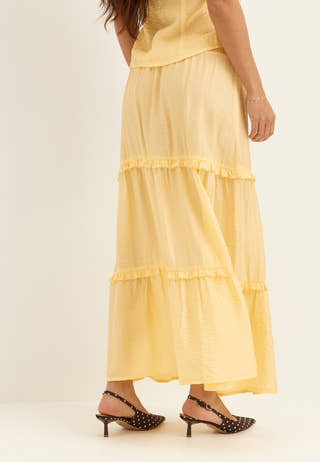 Frill Maxi Skirt