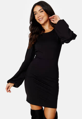 Balloon Sleeve Short Dress