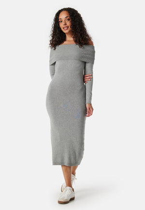 Knitted Off Shoulder Dress