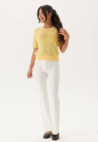 Knitted Short Sleeve Sweater