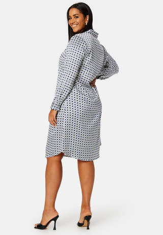 Lillyanna satin shirt dress