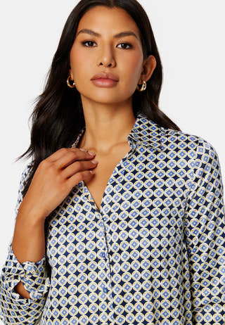 Lillyanna satin shirt dress