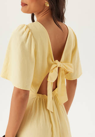 Linen Midi Dress