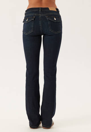 Low Bootcut Flap Jeans