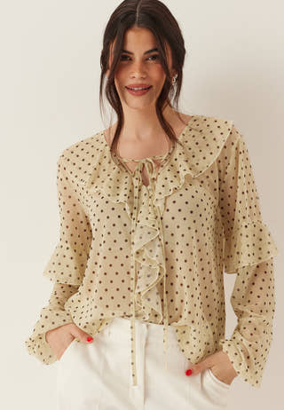 Mesh Frill Top