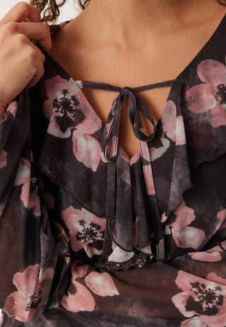Mesh Frill Top