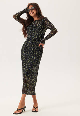 Mesh Midi Dress