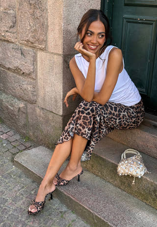 Mesh Midi Skirt