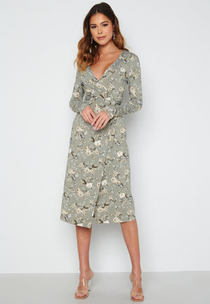 Wrap Midi Dress